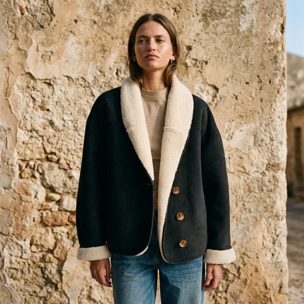 Allsaints Leather - Rilin | Shearling-Lined Faux Suede Jacket Women