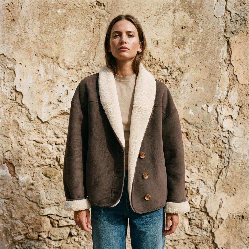 Allsaints Leather - Rilin | Shearling-Lined Faux Suede Jacket Women
