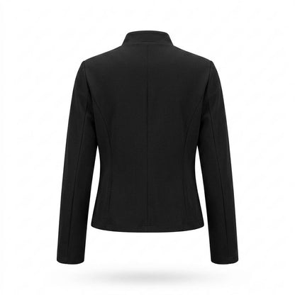 Allsaints Leather - Zelor | Double-Breasted Stand-Collar Jacket Women