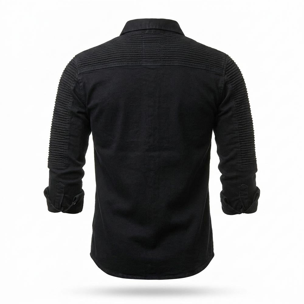 Allsaints Leather - Eaduv | Quilted Denim Shirt Men
