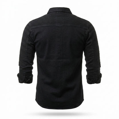 Allsaints Leather - Eaduv | Quilted Denim Shirt Men