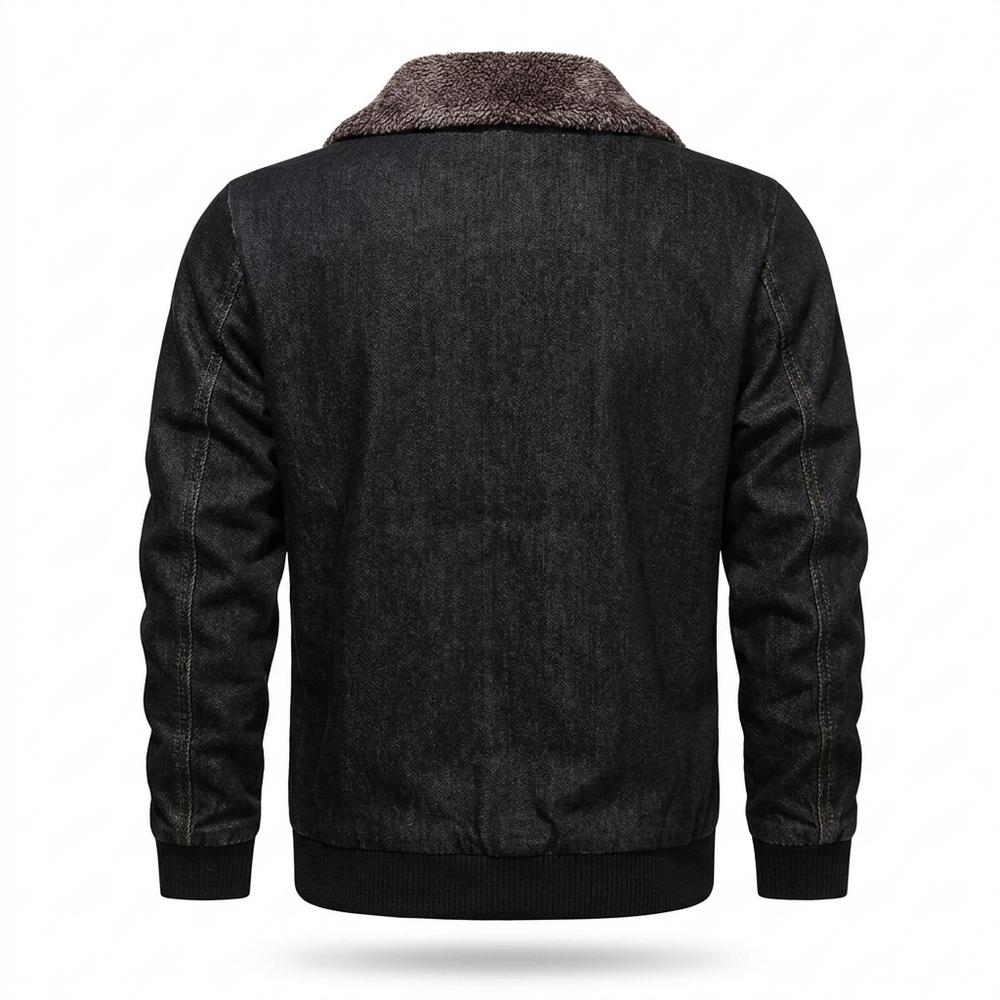 Allsaints Leather - Mafom | Shearling-Collar Zip-Up Jacket Men