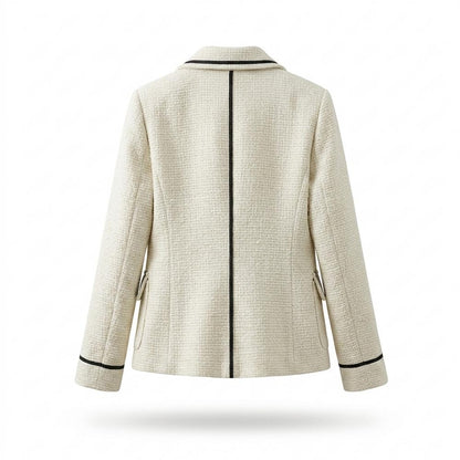 Allsaints Leather - Sesin | Textured Contrast-Trim Blazer Women