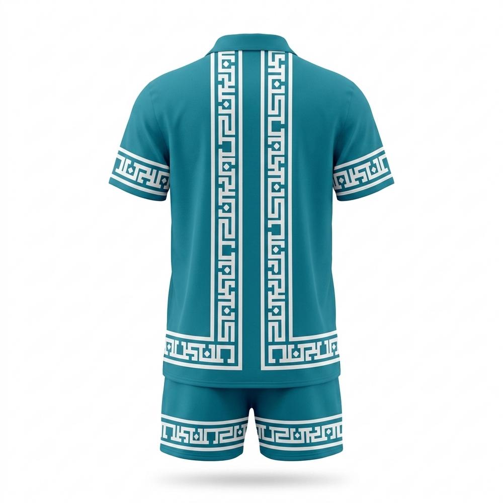Allsaints Leather - Sahal | Patterned Short-Sleeved Suit Men