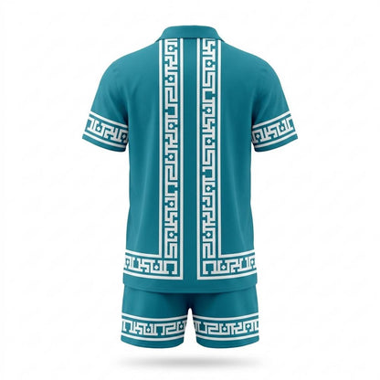 Allsaints Leather - Sahal | Patterned Short-Sleeved Suit Men