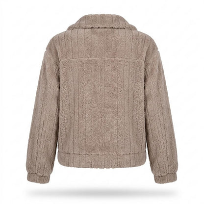 Allsaints Leather - Lolar | Fleece Button-Front Jacket Women