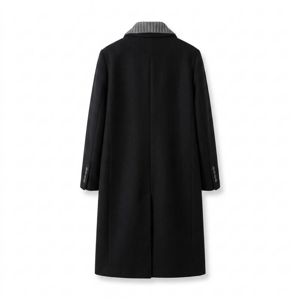 Allsaints Leather - Lovel | Single-Breasted Layered-Collar Coat Men