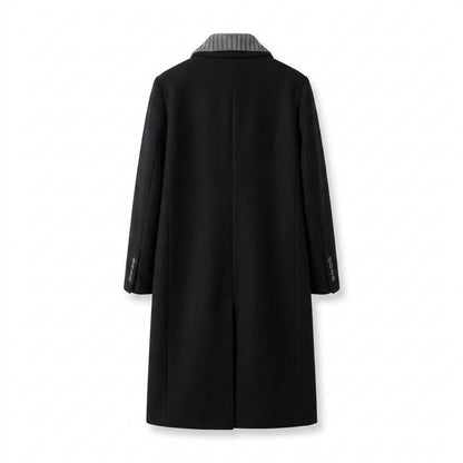 Allsaints Leather - Lovel | Single-Breasted Layered-Collar Coat Men
