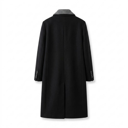 Allsaints Leather - Lovel | Single-Breasted Layered-Collar Coat Men