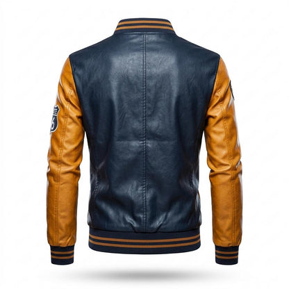 Allsaints Leather - Lysin | Two-Tone Embroidered Jacket Men