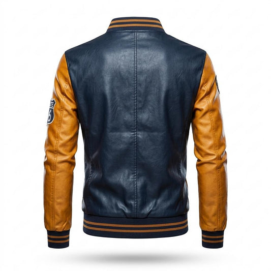 Allsaints Leather - Lysin | Two-Tone Embroidered Jacket Men