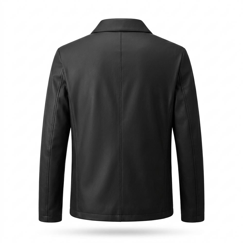 Allsaints Leather - Coler | Zip-Front Collared Leather Jacket Men