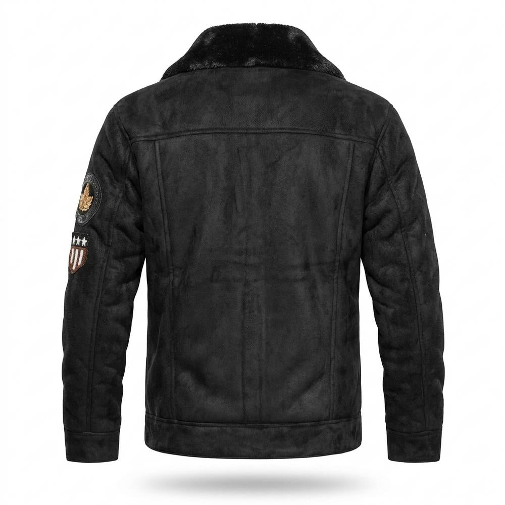 Allsaints Leather - Elsol | Fleece-Lined Faux Suede Jacket Men