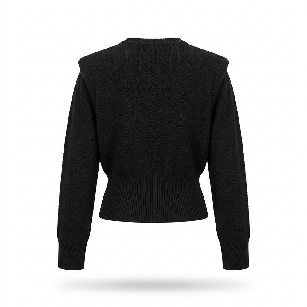 Allsaints Leather - Vesan | Structured Shoulder Button-Front Knit Cardigan Women