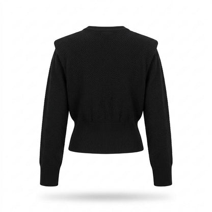 Allsaints Leather - Vesan | Structured Shoulder Button-Front Knit Cardigan Women