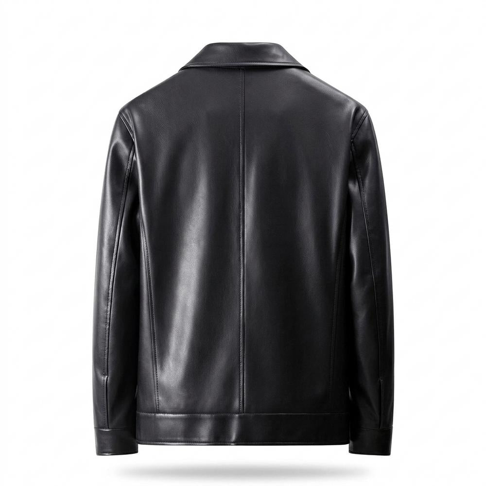 Allsaints Leather - Eofan | Zip-Front Collared Leather Jacket Men
