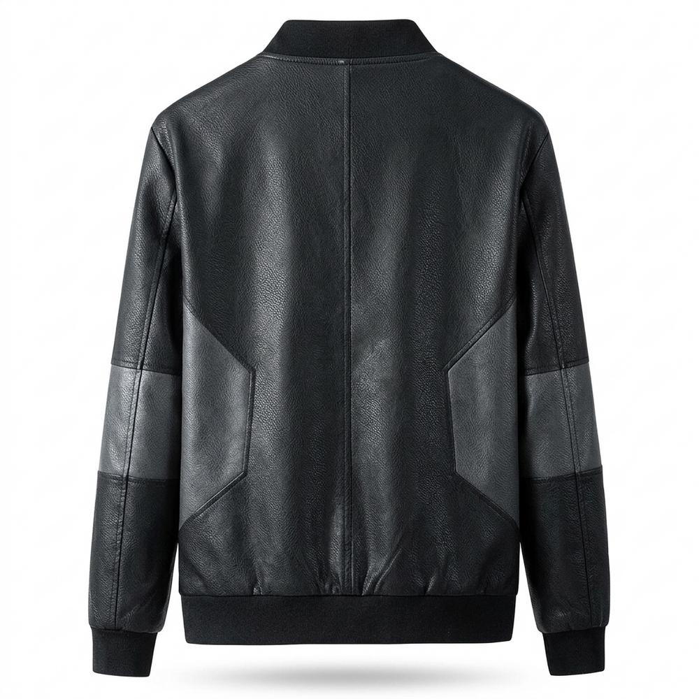 Allsaints Leather - Lamon | Color-Blocked Zip-Up Leather Jacket Men
