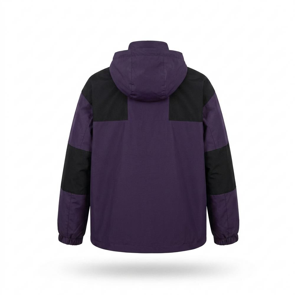 Allsaints Leather - Vator | Hooded Color-Blocked Jacket Unisex
