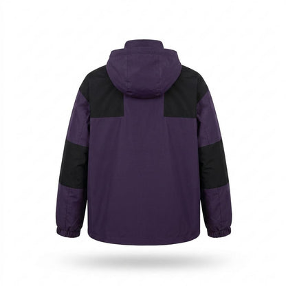 Allsaints Leather - Vator | Hooded Color-Blocked Jacket Unisex