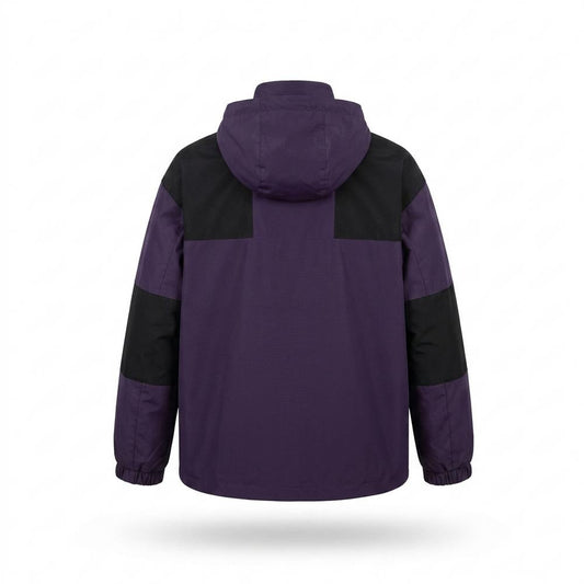 Allsaints Leather - Vator | Hooded Color-Blocked Jacket Unisex