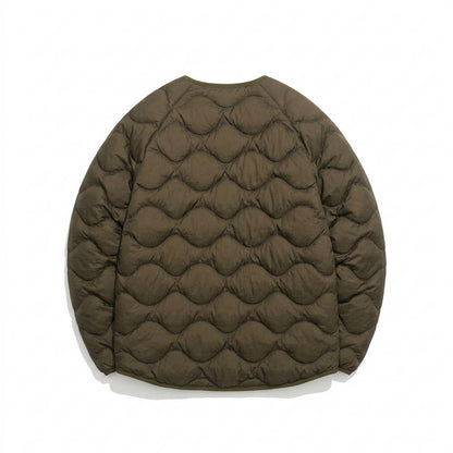 Allsaints Leather - Vesen | Quilted Collarless Jacket Unisex