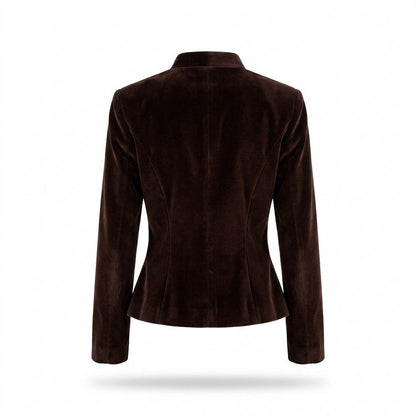 Allsaints Leather - Kalen | Velvet Stand-Collar Jacket Women