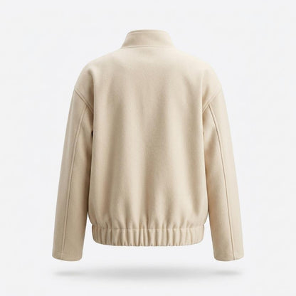 Allsaints Leather - Tisil | Felted Buttoned Jacket Women