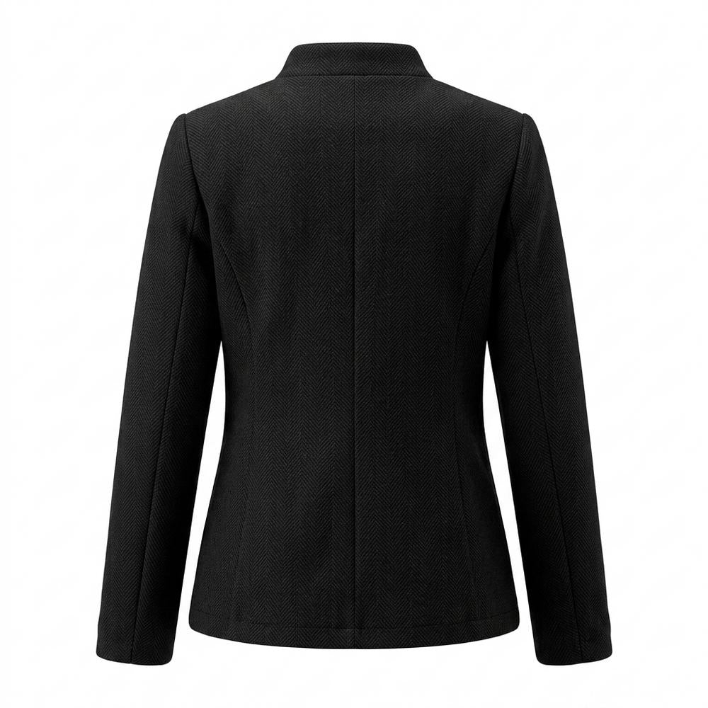 Allsaints Leather - Maren | Stand-Collar Herringbone Jacket Women