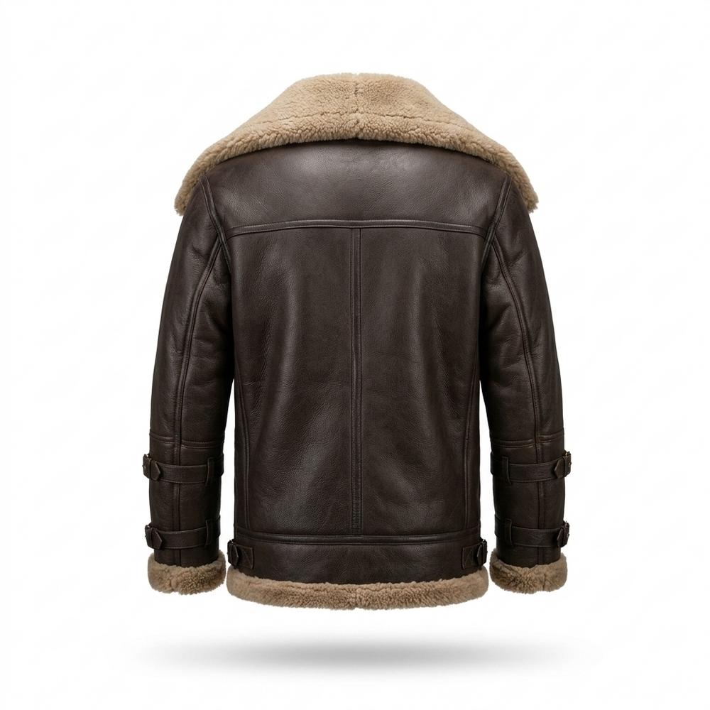 Allsaints Leather - Vadar | Shearling-Lined Longline Coat Men