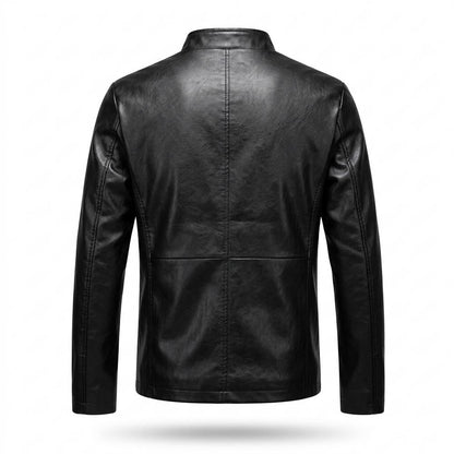 Allsaints Leather - Yotar | Zip-Up Stand-Collar Leather Jacket Men