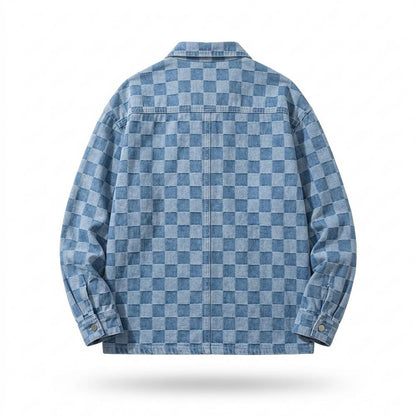 Allsaints Leather - Taren | Checkered Long-Sleeved Shirt Men