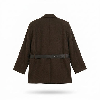 Allsaints Leather - Allan | Belted Relaxed-Fit Blazer Women