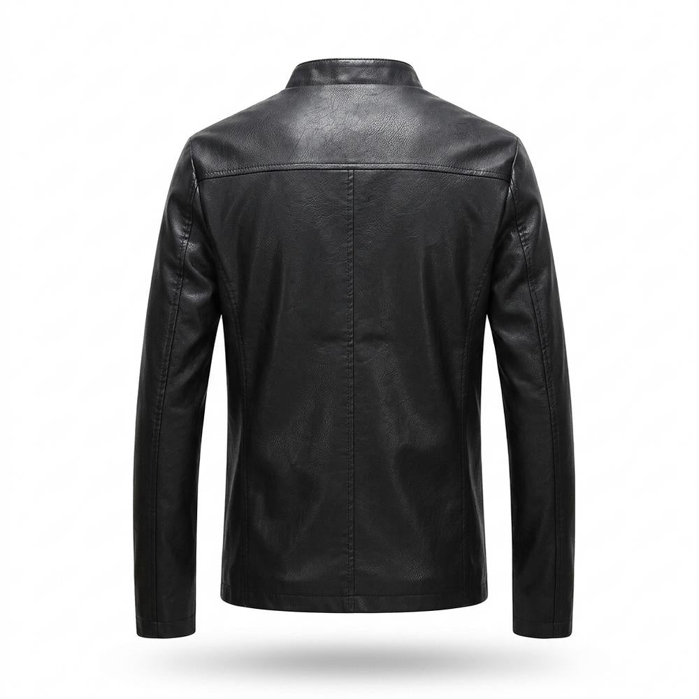 Allsaints Leather - Taven | Slim Fit Zip-Up Leather Jacket Men
