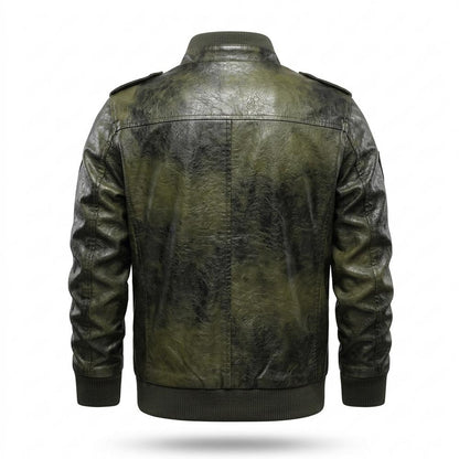 Allsaints Leather - Yovet | Embroidered Slim-Fit Leather Jacket Men