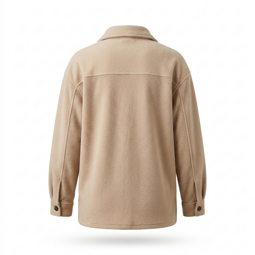 Allsaints Leather - Visil | Button-Front Fleece Jacket Women