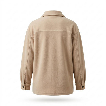 Allsaints Leather - Visil | Button-Front Fleece Jacket Women