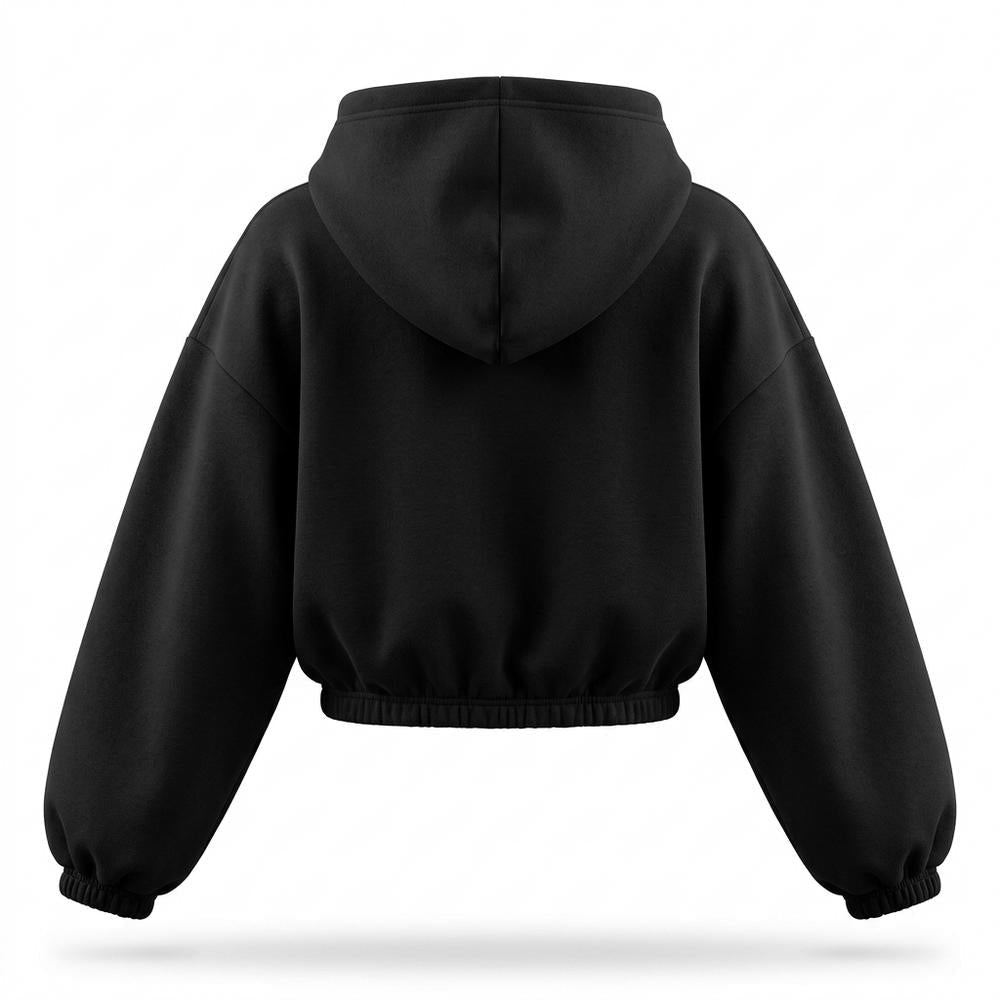 Allsaints Leather - Arron | Cropped Zip-Up Hoodie Women