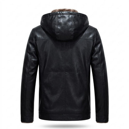 Allsaints Leather - Movur | Lined Hooded Leather Jacket Men
