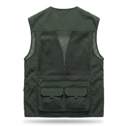 Allsaints Leather - Vedar | Multi-Pocket Quick-Drying Vest Men