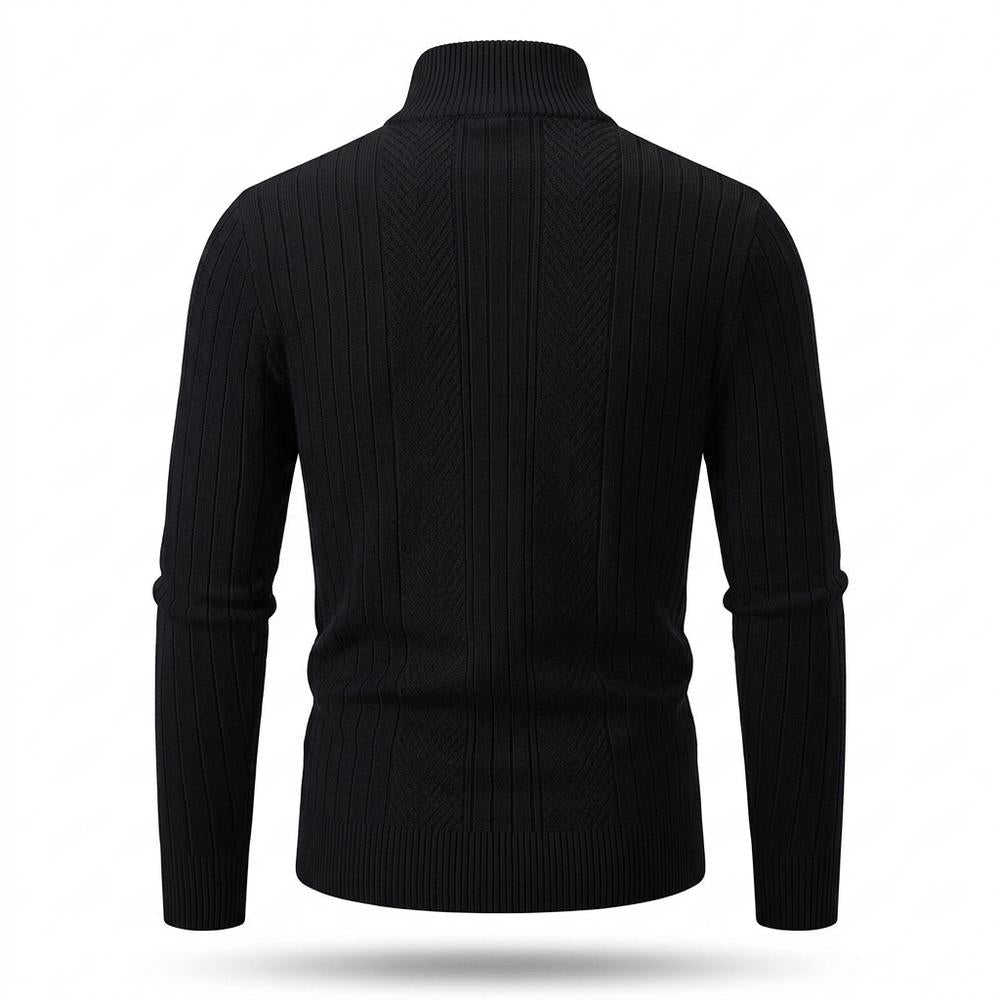 Allsaints Leather - Lylen | Zip-Up Ribbed Knit Cardigan Men
