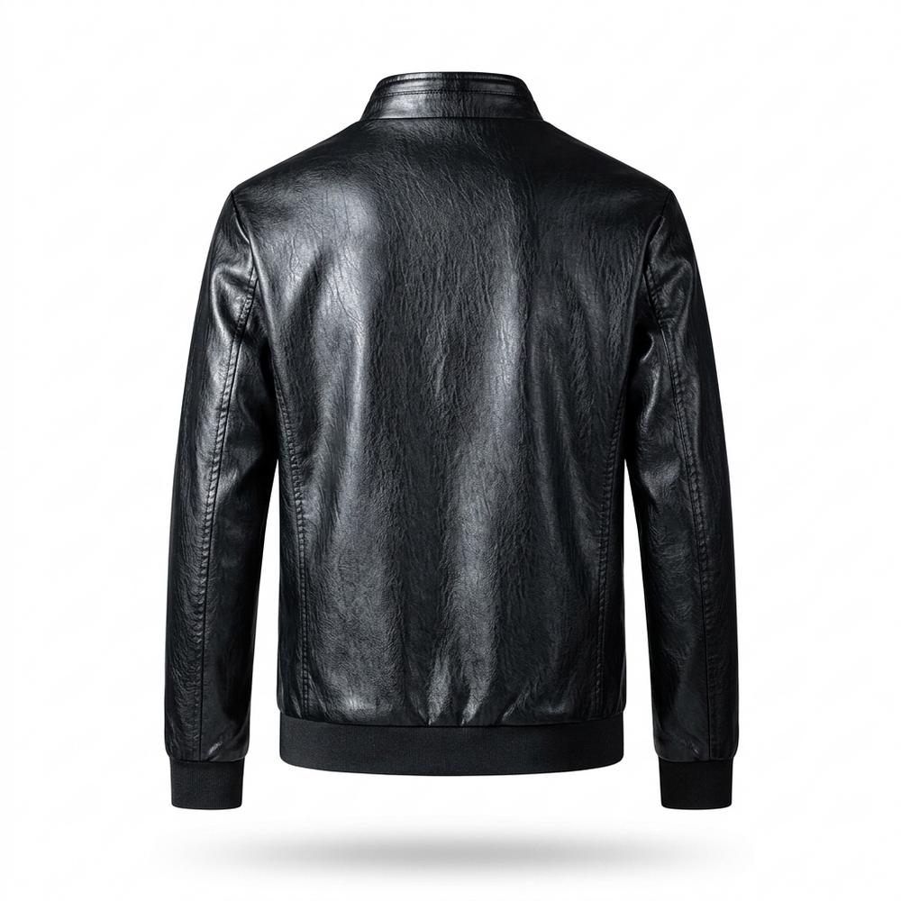 Allsaints Leather - Numat | Stand-Collar Slim-Fit Leather Jacket Men