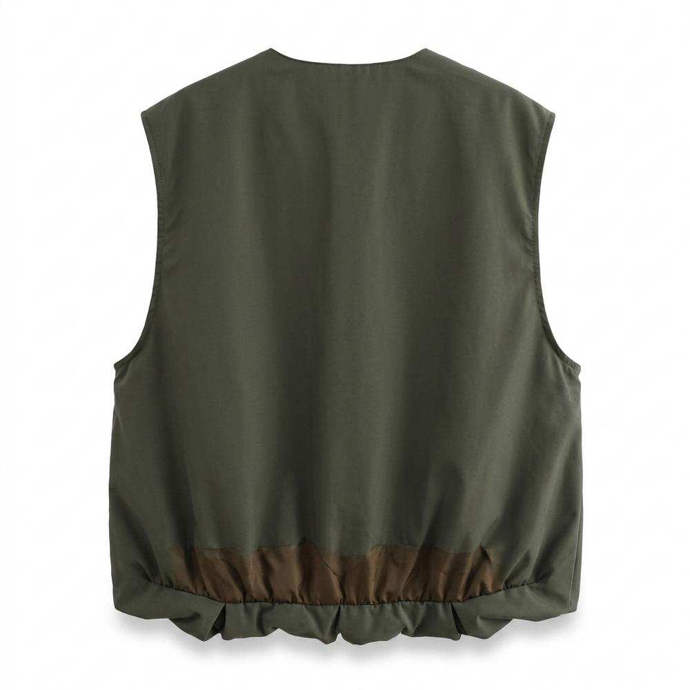 Allsaints Leather - Nilar | Zip-Up Lined Vest Unisex