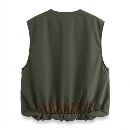 Allsaints Leather - Nilar | Zip-Up Lined Vest Unisex