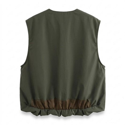 Allsaints Leather - Nilar | Zip-Up Lined Vest Unisex