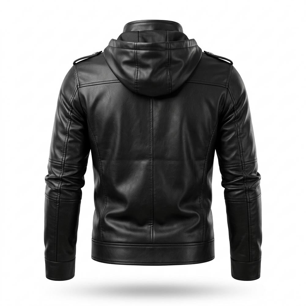 Allsaints Leather - Kigel | Stand-Collar Fitted Leather Jacket Men