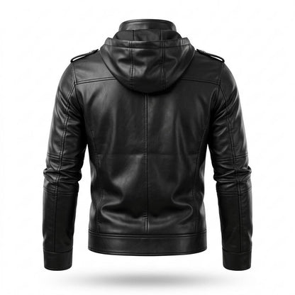 Allsaints Leather - Kigel | Stand-Collar Fitted Leather Jacket Men