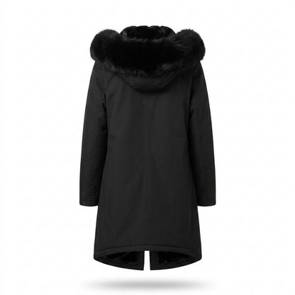 Allsaints Leather - Zasil | Plush-Lined Hooded Coat Women