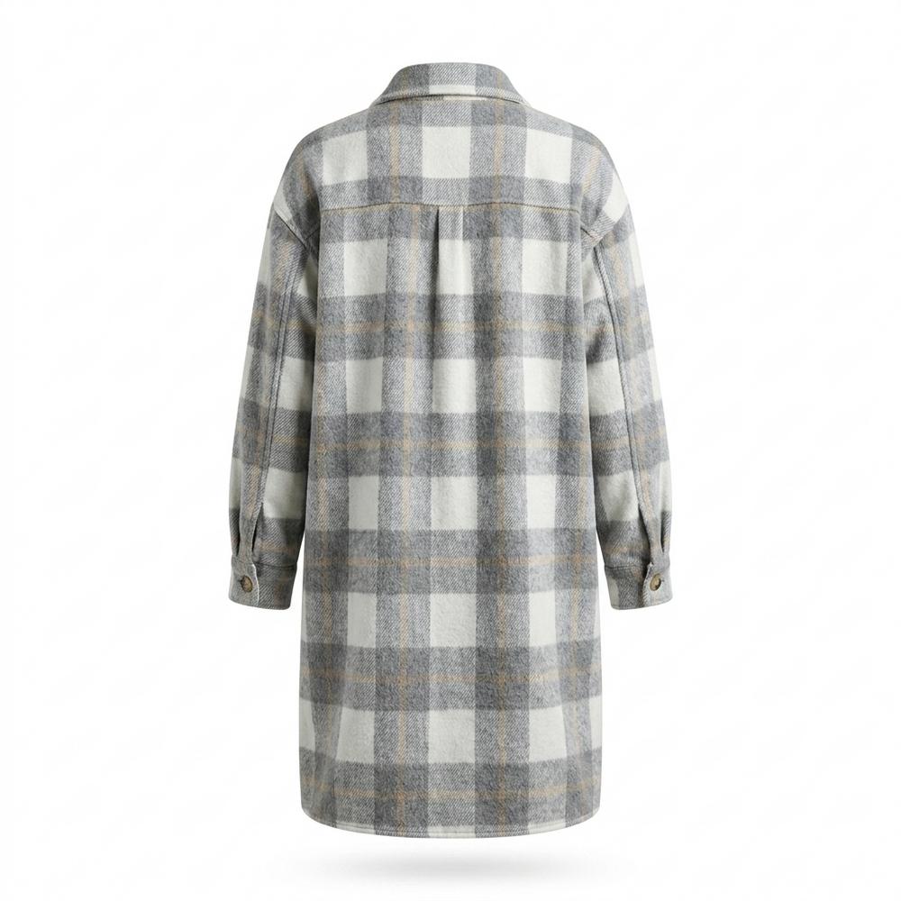 Allsaints Leather - Armer | Plaid Longline Coat Women