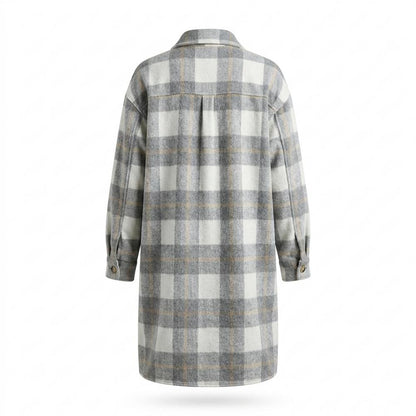 Allsaints Leather - Armer | Plaid Longline Coat Women