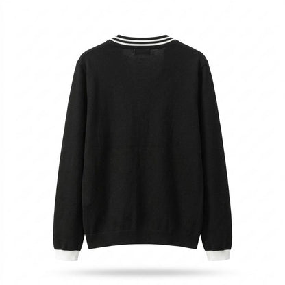 Allsaints Leather - Sosim | Striped-Trim Embroidered Knit Cardigan Women